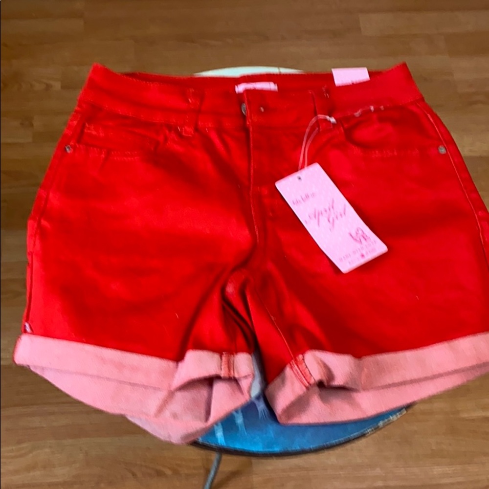 April Girl Red shorts NWT size 1.